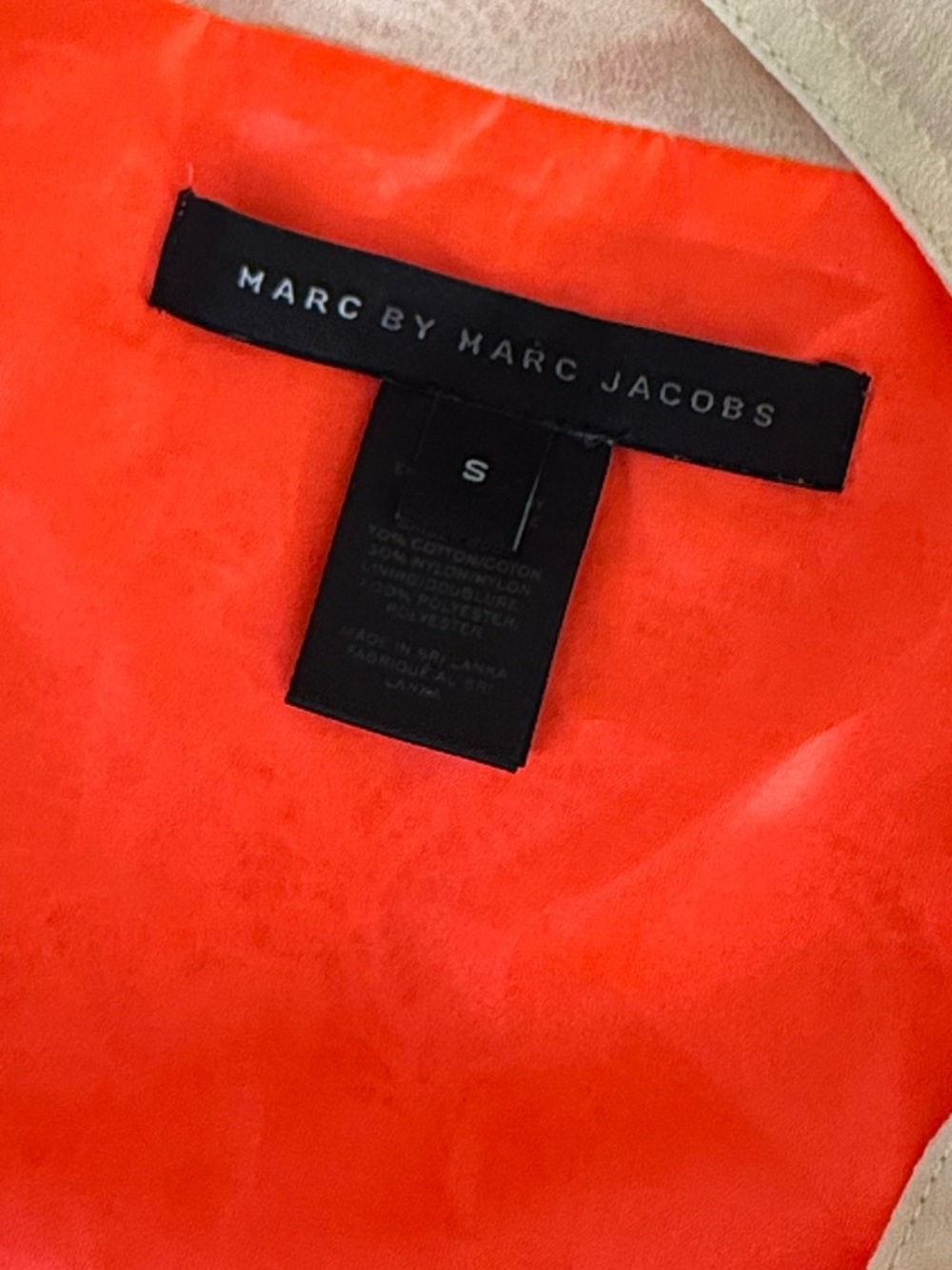 Marc by Marc Jacobs Coral Lace Overlay Camisole with Cream Mesh Yoke Size S - Picture 5 of 7